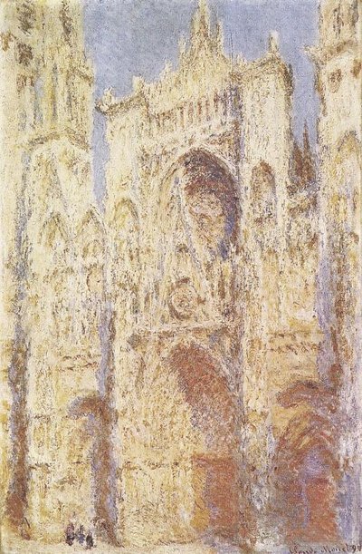 La Cathédrale de Rouen, Le Portail au Soleil - Claude Monet